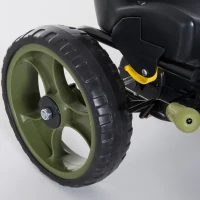 HOMCOM Pedal Go Kart, Kids Ride On Racer with EVA Tyres, Manual Clutch, Braking, Adjustable Seat for Age 3-6 Years, Green(m-11)