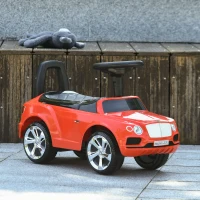 AIYAPLAY Porteur trotteur enfants voiture licence Bentley Bentayga 18-36 mois coffre - klaxon - 67 x 29 x 39 cm rouge(m-10)
