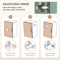 HOMCOM Kitchen Cupboard, 172cm Freestanding Storage Cabinet with Doors and Shelves, Light Green(m-5)
