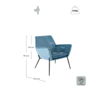 E-STYLO Poltrona moderna in velluto, ideale per arredare con eleganza soggiorni, salotti e zone living(m-3)