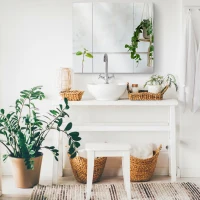 kleankin Wall Mounted Mirror Cabinet - White(m-7)