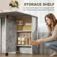 HOMCOM masă de dining, masă pliabilă economisire spațiu, masă economisire spațiu, masă extensibilă masă pliabilă masă economisire spațiu masă cu roți(m-6)