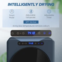 HOMCOM 5kg Compact 40-60℃  Tumble Dryer Blue(m-4)