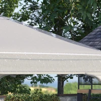 Outsunny 3 x 3 (m) Gazebo Protective Cover, Waterproof Transparent Gazebo Replacement Canopy Cover Top for Canopy and Tent(m-6)