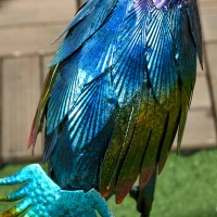 Outsunny Steel Peacock Garden Statue Decoration Gift(m-8)