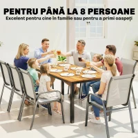 Outsunny masă mare terasă exterior(m-4)