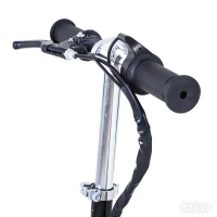 HOMCOM Powered Electric Scooter Ride-On, with Brakes, Adjustable Seat, Adjustable Handlebars, Black(m-16)