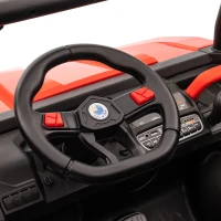 HOMCOM 12V 2 Seater Kids Electric Ride-On Car with Electric Bucket, Remote Control - Red(m-13)