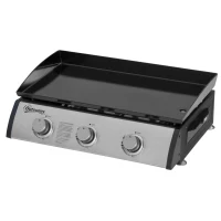 Outsunny Grill gazowy 10000 BTU, 3 palniki ze stali nierdzewnej(m-1)
