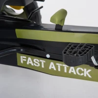 HOMCOM Pedal Go Kart, Kids Ride On Racer with EVA Tyres, Manual Clutch, Braking, Adjustable Seat for Age 3-6 Years, Green(m-12)