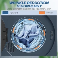 HOMCOM 5kg Compact 40-60℃  Tumble Dryer Blue(m-6)