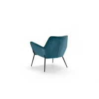 E-STYLO Poltrona moderna in velluto, ideale per arredare con eleganza soggiorni, salotti e zone living(m-8)