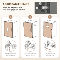 HOMCOM Kitchen Cupboard, 172cm Freestanding Storage Cabinet with Doors and Shelves, Grey(m-5)