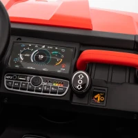 HOMCOM 12V 2 Seater Kids Electric Ride-On Car with Electric Bucket, Remote Control - Red(m-14)