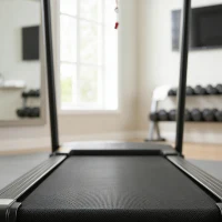 HOMCOM Passadeira para Casa 1-12 KM/H 1,5HP com 12 Programas Rodas Ecrã LED e Suporte para Telemóvel para Casa ou Escritório(m-10)