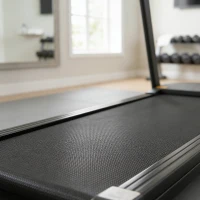 HOMCOM Passadeira para Casa 1-12 KM/H 1,5HP com 12 Programas Rodas Ecrã LED e Suporte para Telemóvel para Casa ou Escritório(m-12)