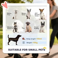 PawHut Pet Stroller, Foldable Dog Cat Stroller with Detachable Carrier, Wheels, Storage Basket, Secure Leash(m-9)