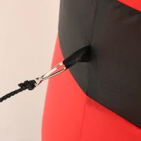 Outsunny Pai Natal Insuflável 240 cm com Bastão Luzes LED e Inflador Elétrico Decoração Natalícia para Exteriores e Interiores Multicor(m-9)