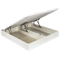 Canapé abatible con gran capacidad de almacenaje y apertura hidráulica – 150x190 cm, blanco(m-2)