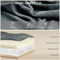 HOMCOM Fauteuil releveur électrique, fauteuil relax électrique avec fonction massage et chauffage, 87 x 87,5 x 108 cm, gris(m-6)