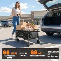 Outsunny bicicletă căruț pentru transport(m-4)