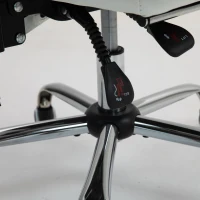 HOMCOM Silla de Oficina con 6 Puntos de Masaje Reposapiés Retráctil Altura Ajustable Control Remoto y Soporte Lumbar 69x65x115 cm Blanco(m-11)