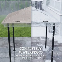 Outsunny 2 x 2 (m) Gazebo Protective Cover, Waterproof Cover for Gazebo, Canopy and Tent(m-4)