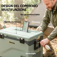 Outsunny Frigorifero Portatile 42.5L a Compressore con Controllo App, -20℃ a 20℃(m-8)