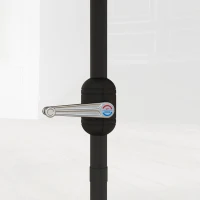 Outsunny Sombrilla Doble 4,5x2,7 m Sombrilla Terraza Exterior con Manivela Manual Resistente al Agua y Protección UV30+ Crema(m-10)