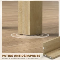 HOMCOM Table à manger table de cuisine design moderne avec grand plateau 2-4 personnes en bois dim. 120L x 69l x 75H cm(m-7)