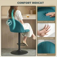 HOMCOM scaune înalte tejghea(m-4)