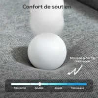 HOMCOM Canapé 1 place, canapé de salon en velours égyptien, poche latérale, 80 x 81 x 90 cm, gris(m-4)