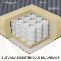 HOMCOM Poltrona Relax Reclinável Elétrica Levanta Pessoas com Controlo Remoto, Porta USB e Bolsos Laterais Cinzento Escuro(m-5)