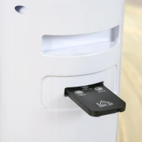 HOMCOM Ventoinha de Torre Silencioso 45W com Controlo Remoto 3 Velocidades 3 Modos Temporizador 12H Oscilação 70° Branco(m-9)