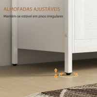 HOMCOM Baú de Armazenamento 95L Baú de Arrumação com Tampa Banco de Armazenamento com Dobradiça de Segurança 80x40x50 cm Branco(m-6)