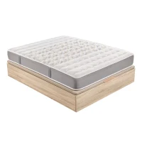 Pack colchón HR viscoelástico de 24 cm + canapé abatible natural con gran capacidad – 90x190cm(m-3)