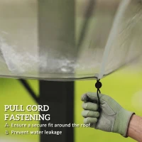 Outsunny 2 x 2 (m) Gazebo Protective Cover, Waterproof Cover for Gazebo, Canopy and Tent(m-5)