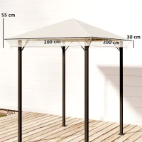 Outsunny 2 x 2 (m) Gazebo Protective Cover, Waterproof Cover for Gazebo, Canopy and Tent(m-3)