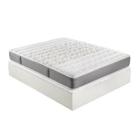 Pack colchón HR viscoelástico de 24 cm + canapé abatible blanco con gran capacidad – 135x190cm(m-3)