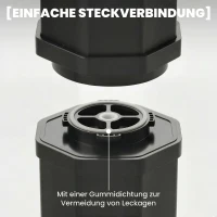 Outsunny Solardusche 60L Gartendusche mit schwenkbarem Regenduschkopf Wasserhahn, einstellbarer Temperatur(m-9)