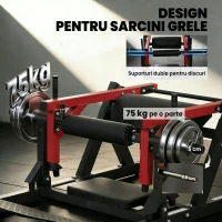 SPORTNOW Aparat Hip Thrust, Aparat Fesieri cu Suport pentru Greutăți, Platformă Reglabilă, Perne, Trainer Multifuncțional pentru Fesieri cu Roți, Capacitate 270 kg, Antrenament Fesieri și Abdominali Acasă(m-8)