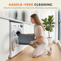 PawHut Waterproof Sofa Cover 3 Seater, Soft Couch Cover for Dogs Cats Pets, Non Slip Sofa Slipcoevr with Elastic Straps(m-8)