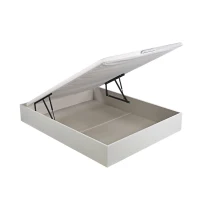 Canapé abatible con gran capacidad de almacenaje y apertura hidráulica – 135x190 cm, blanco(m-3)