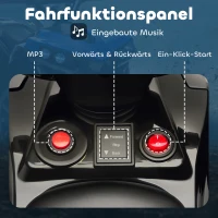 AIYAPLAY Kinder Quad Elektro 6V Kinderquad mit Vorwärts-, Rückwärtsfunktion, Musik, LED-Scheinwerfer Blau(m-6)