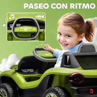 AIYAPLAY Coche Eléctrico para Niños de +3 Años Volkswagen E-Buggy 12V con Mando a Distancia 2,4 G Ruedas con Suspensión Verde(m-8)