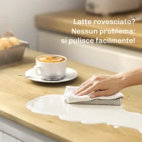 HOMCOM Credenza Moderna con Spazio di Archiviazione, Mobile Buffet con Cassetto, Ripiani Regolabili, Piccola Dispensa da Cucina con Ripiani Porta, Bianco(m-8)