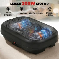 SPORTNOW Vibrationsplatte Rüttelplatte mit 120 Intensitätsstufen 5 Vorprogramm Fernbedienung LED-Display für Muskelaufbau Schwarz(m-4)