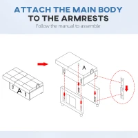HOMCOM Klappbarer Schlafsessel, verstellbare Rückenlehne und Kissen, Grau(m-4)