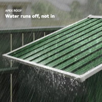 Outsunny 6.5 x 3.5ft Metal Garden Storage Shed - Green(m-6)