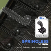 HOMCOM Kids Trampoline Mini Bouncer with Enclosure Safety Net For Ages 3-10 Years - Red(m-5)